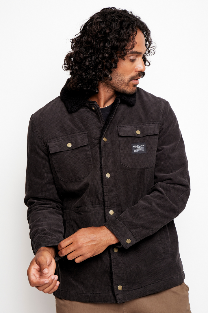 Chaqueta Cordero Orgánica Negra Hombre