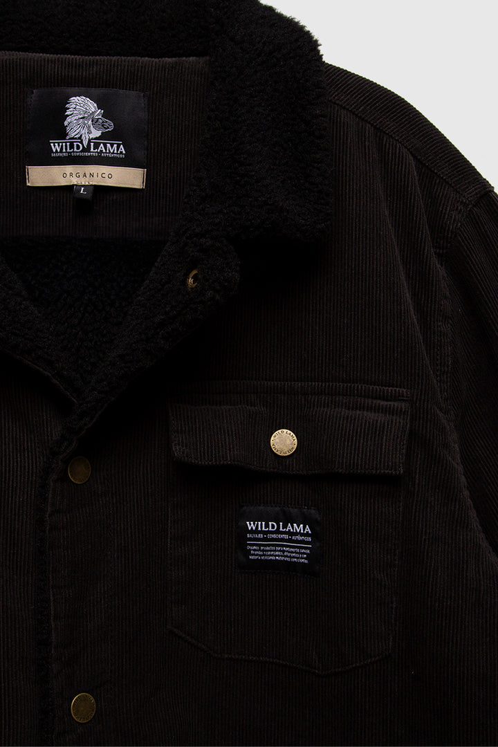 Chaqueta Cordero Orgánica Negra Hombre