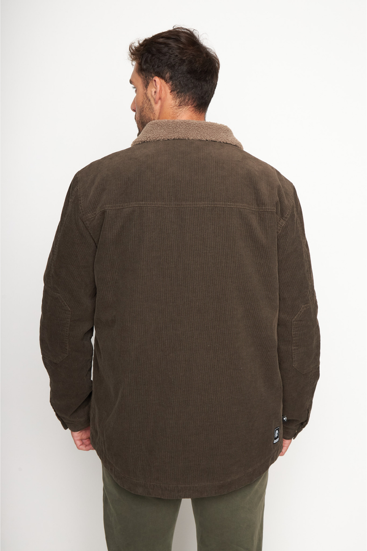Chaqueta Cordero Orgánica Café Verdoso Hombre