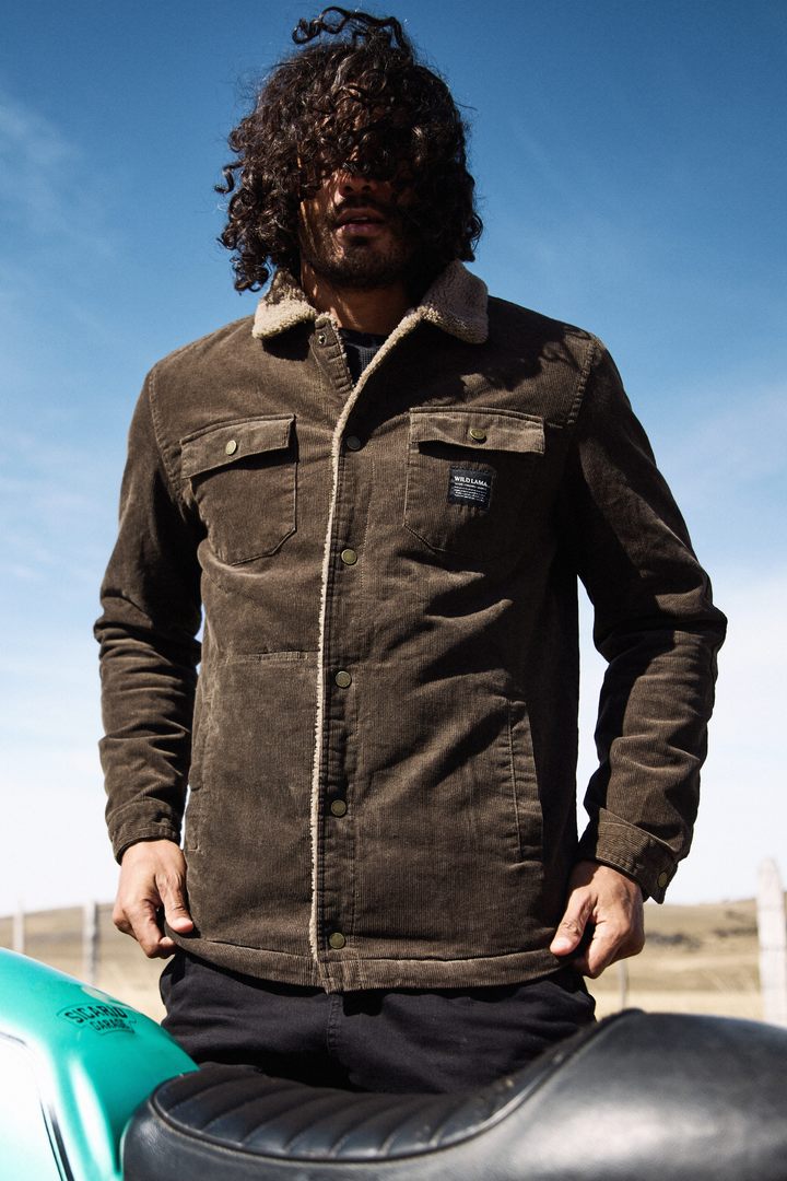 Chaqueta Cordero Orgánica Verde Hombre