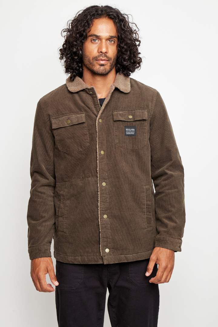 Chaqueta Cordero Orgánica Verde Hombre