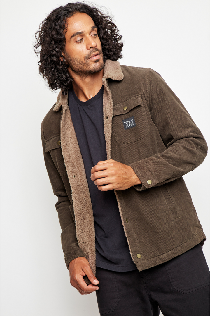 Chaqueta Cordero Orgánica Verde Hombre