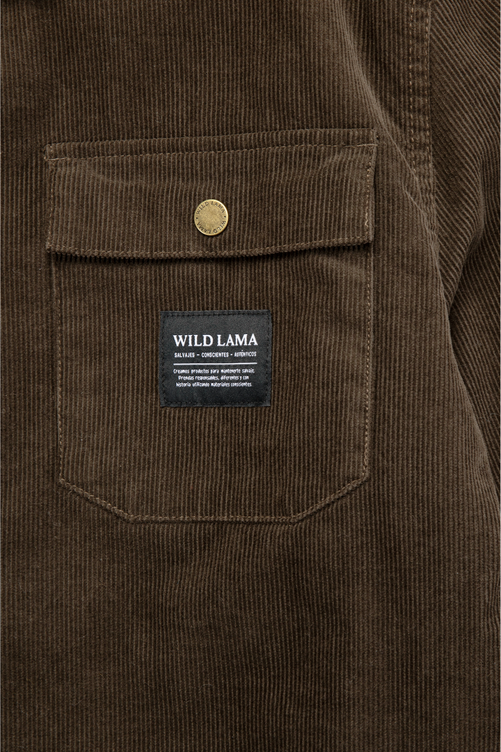 Chaqueta Cordero Orgánica Café Verdoso Hombre