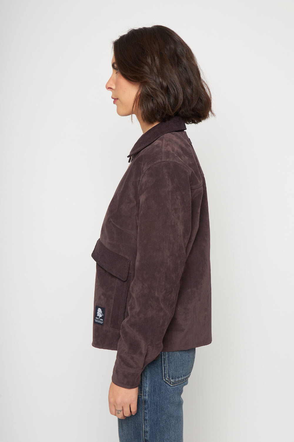 Chaqueta Elsa Reciclada Café Mujer