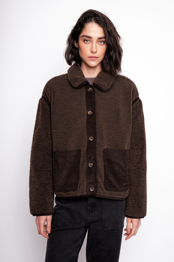 Chaqueta Grace Reciclada Café Mujer