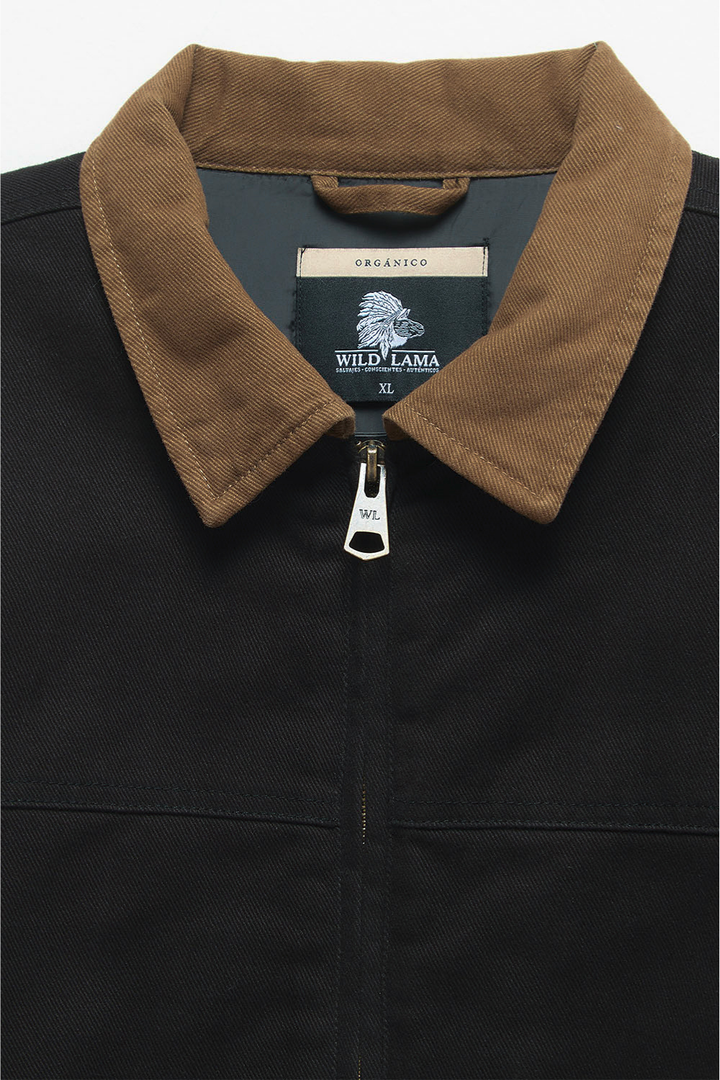 Chaqueta Leufu Orgánica Negra Hombre