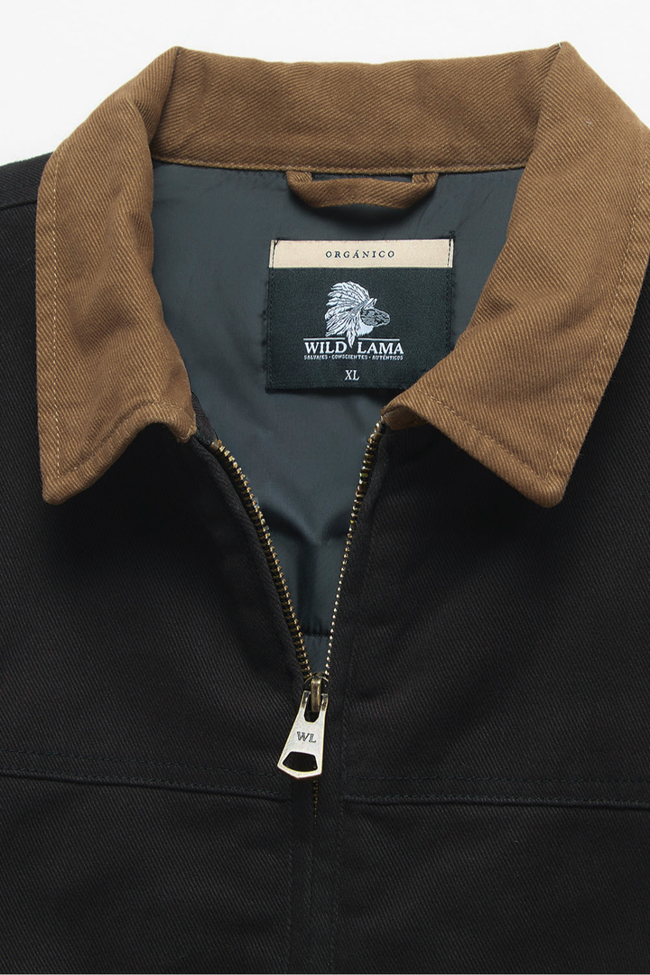 Chaqueta Leufu Orgánica Negra Hombre