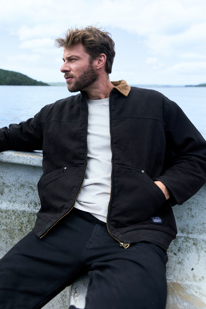 Chaqueta Leufu Orgánica Negra Hombre