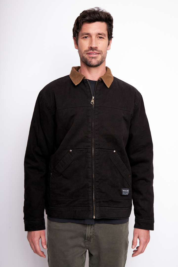 Chaqueta Leufu Orgánica Negra Hombre