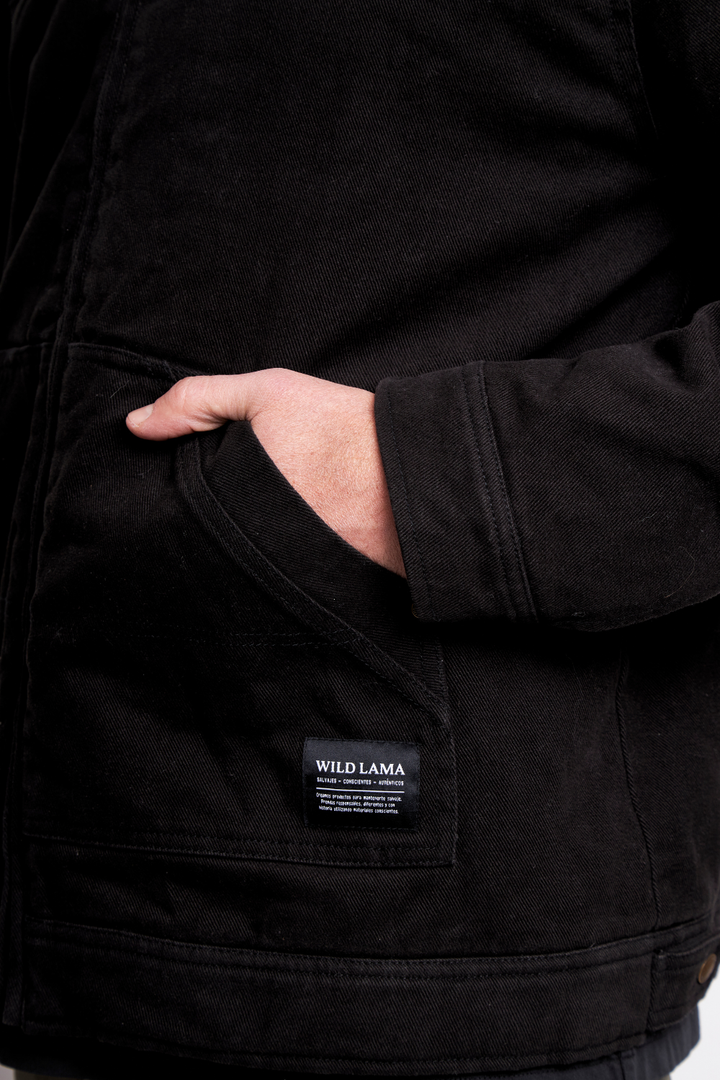 Chaqueta Leufu Orgánica Negra Hombre