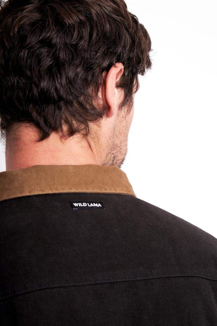 Chaqueta Leufu Orgánica Negra Hombre