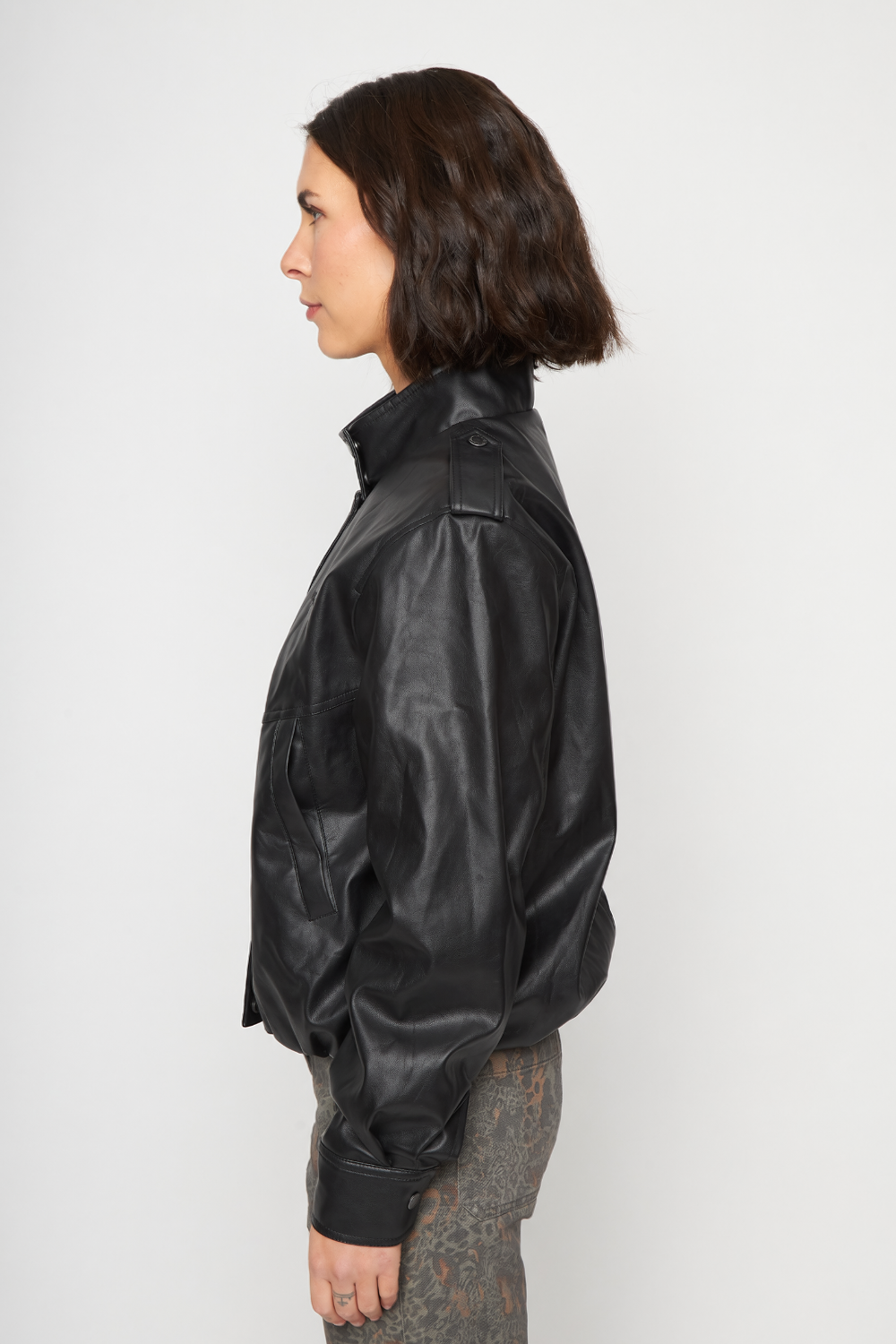 Chaqueta Maite Reciclada Negra Mujer