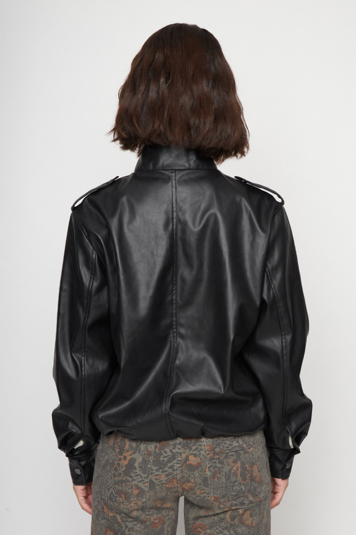 Chaqueta Maite Reciclada Negra Mujer