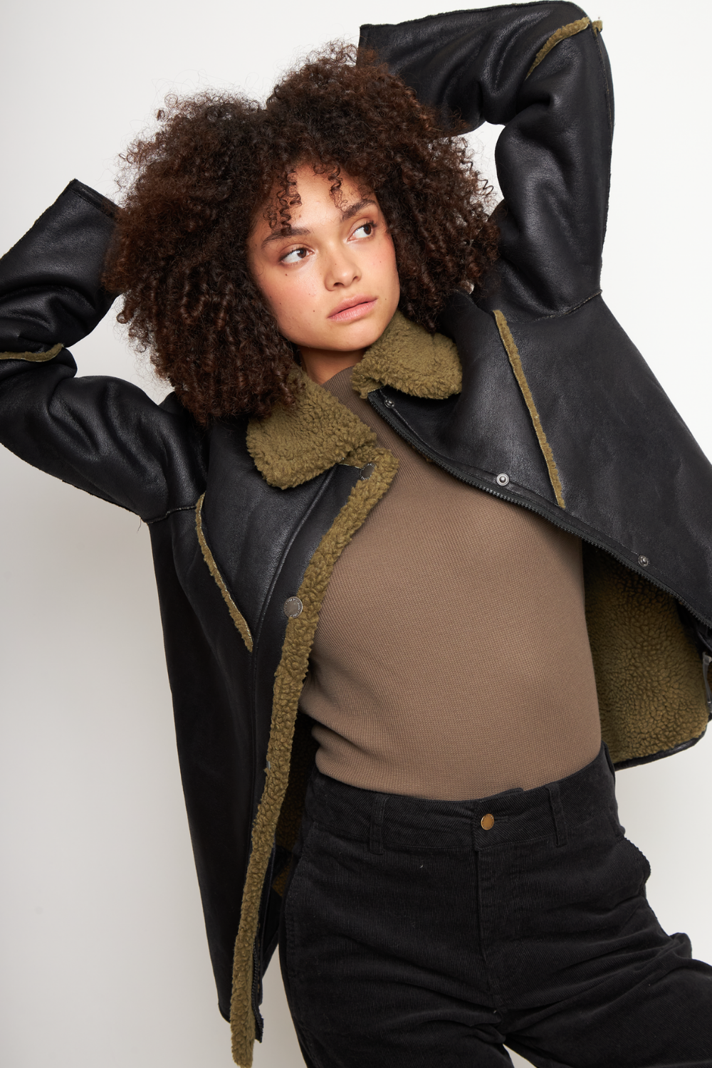 Chaqueta Nivara Reciclada Negro Mujer