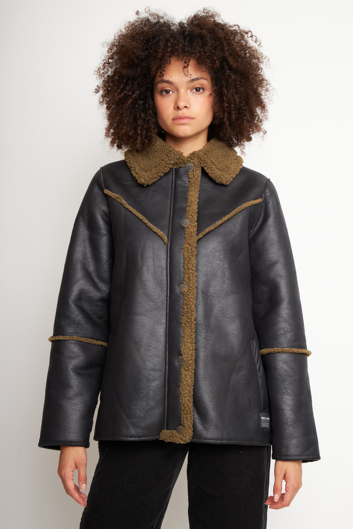 Chaqueta Nivara Reciclada Negro Mujer