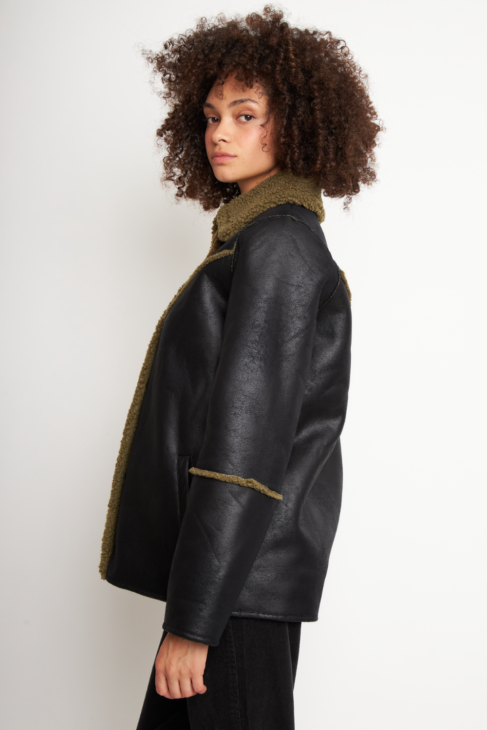 Chaqueta Nivara Reciclada Negro Mujer