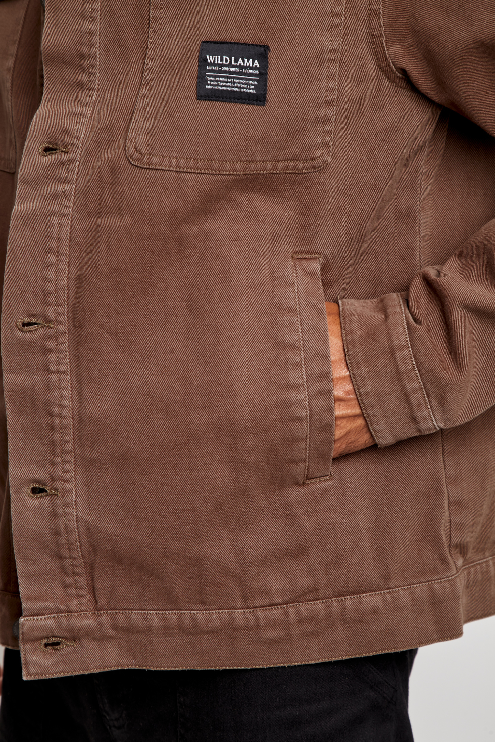 Chaqueta Petro Orgánica Café Hombre