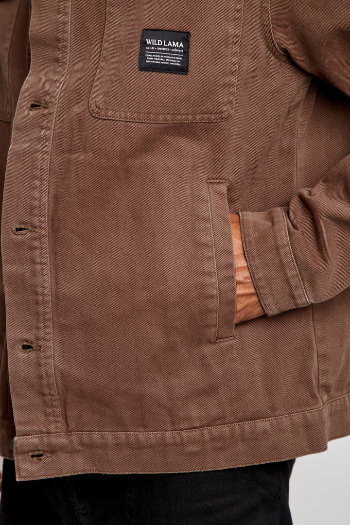 Chaqueta Petro Orgánica Café Hombre
