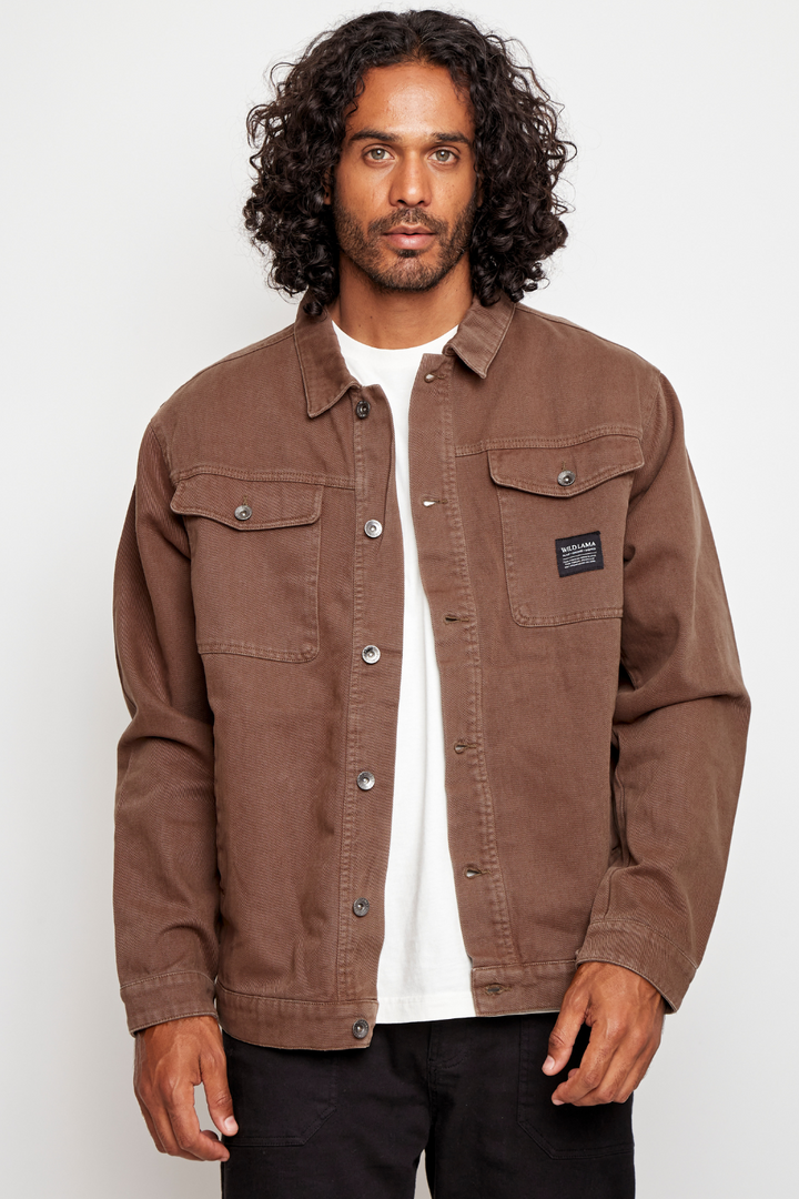 Chaqueta Petro Orgánica Café Hombre