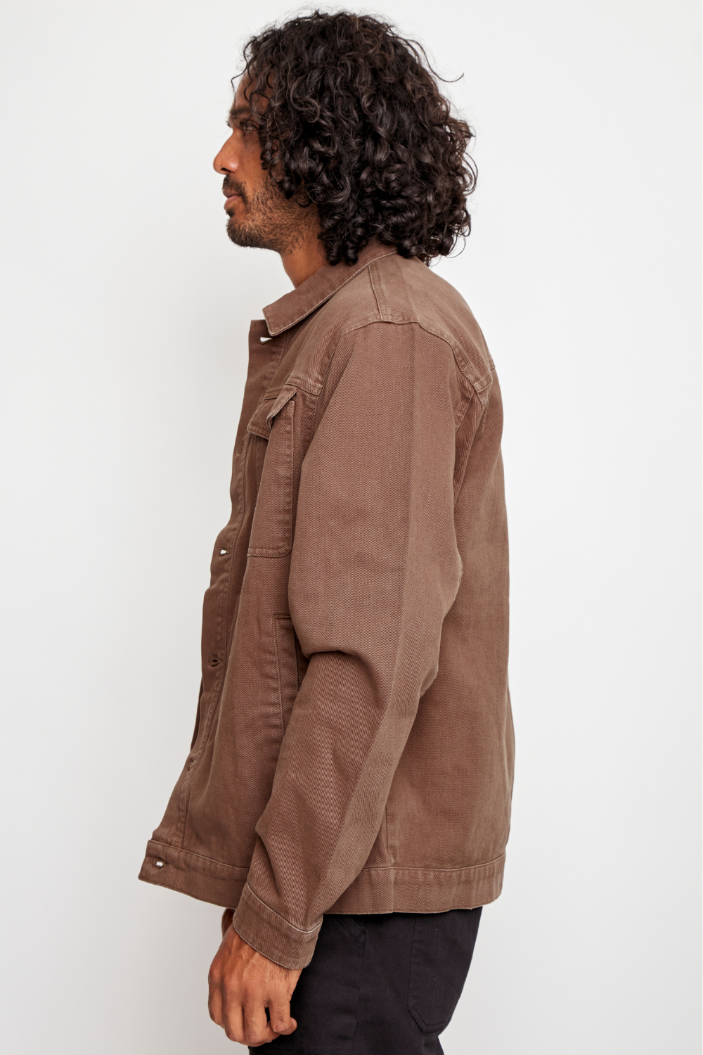 Chaqueta Petro Orgánica Café Hombre