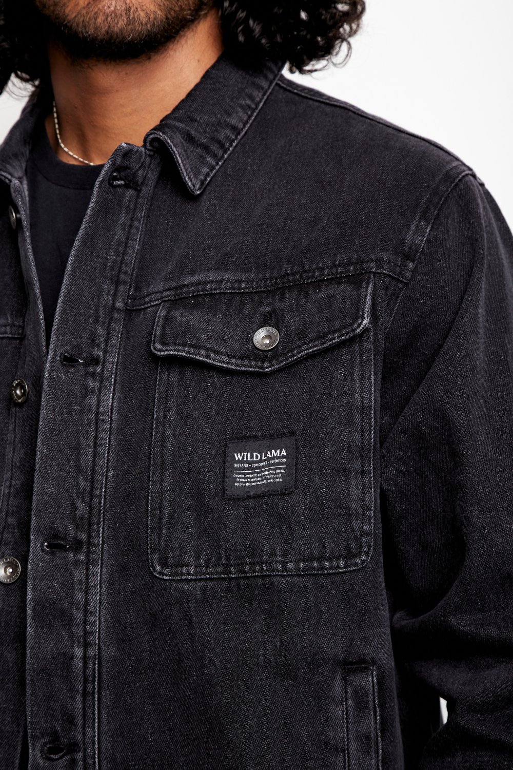 Chaqueta Petro Orgánica Negro Hombre