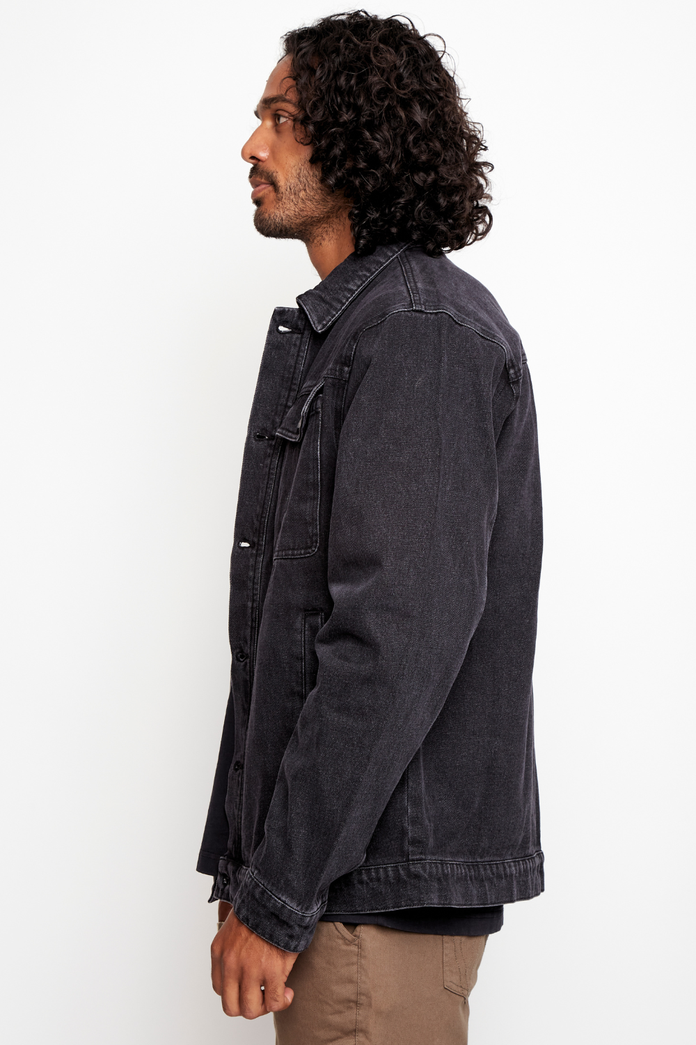 Chaqueta Petro Orgánica Negro Hombre
