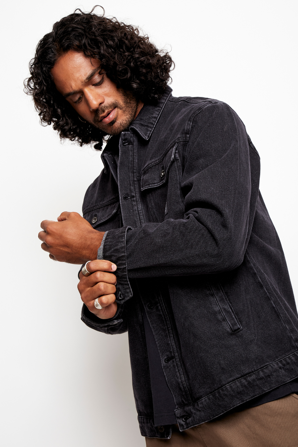 Chaqueta Petro Orgánica Negro Hombre