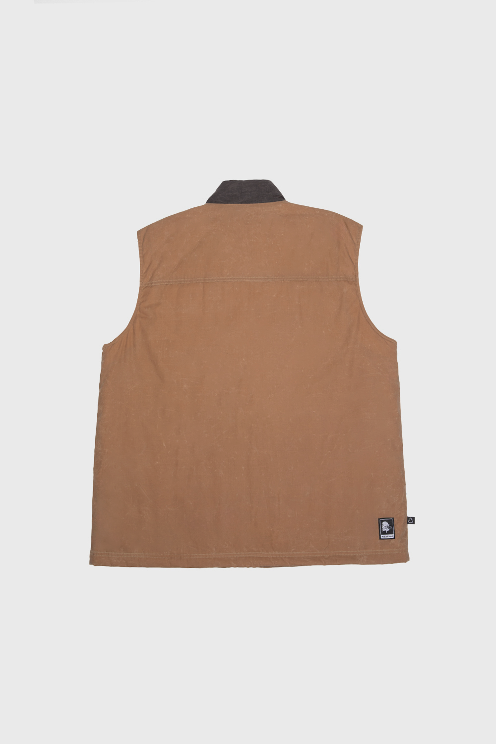 Chaqueta Sin Mangas Polko Wax Reciclada Camel Hombre