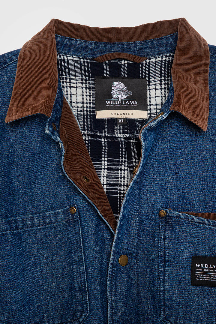 Chaqueta Roble Orgánica Denim Hombre