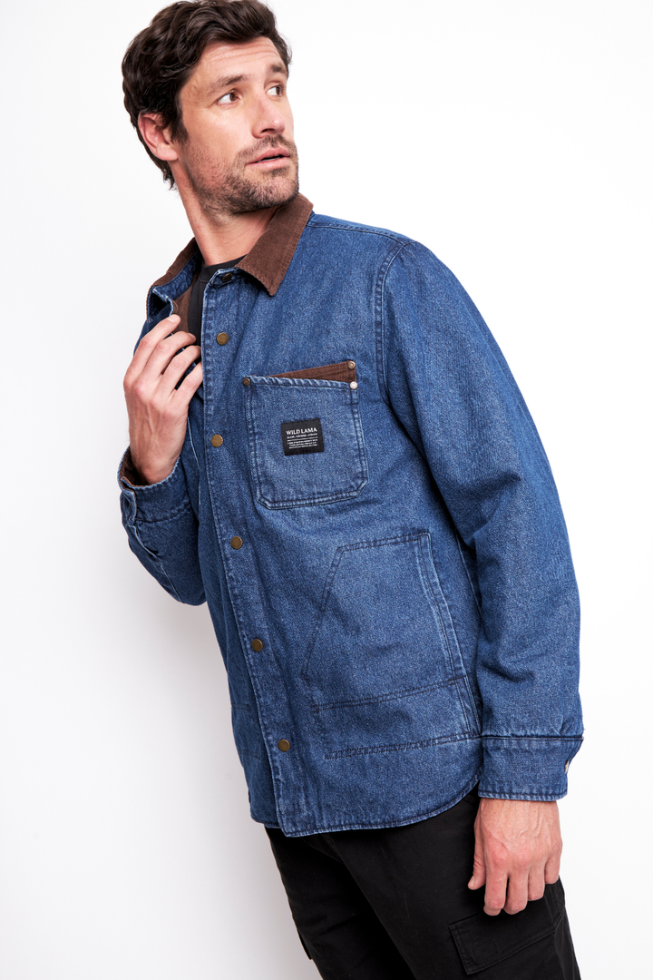 Chaqueta Roble Orgánica Denim Hombre