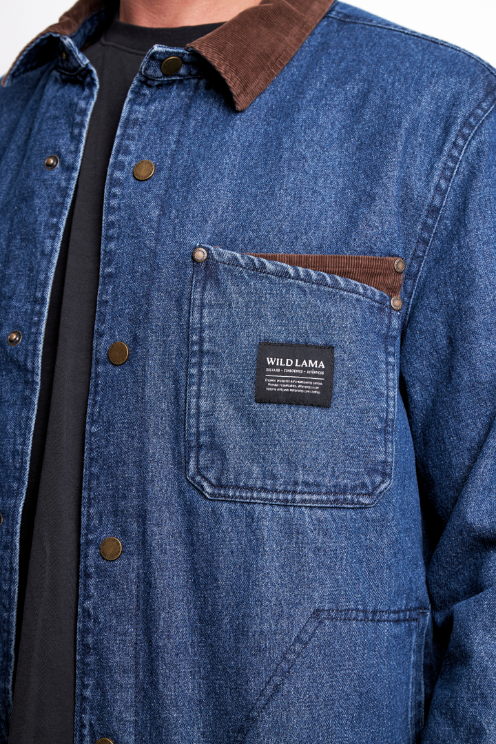Chaqueta Roble Orgánica Denim Hombre