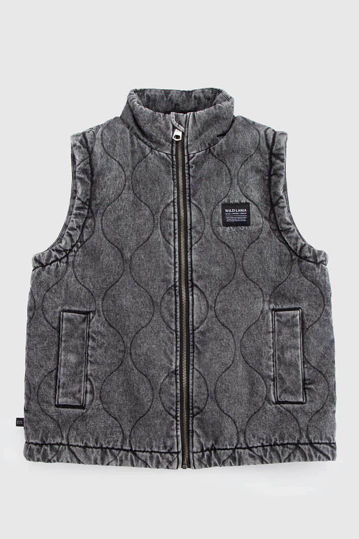 Chaqueta Roma Orgánica Denim Negra Mujer