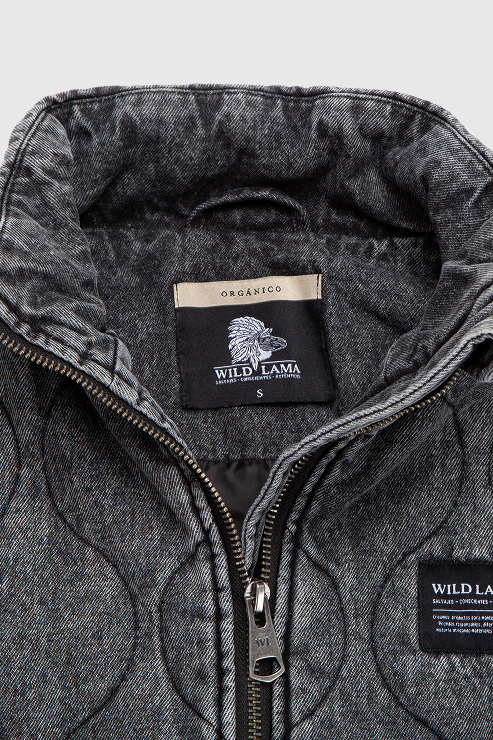 Chaqueta Roma Orgánica Denim Negra Mujer