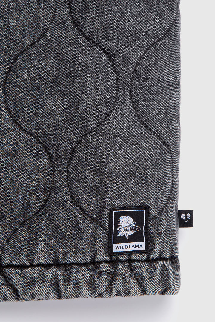 Chaqueta Roma Orgánica Denim Negra Mujer