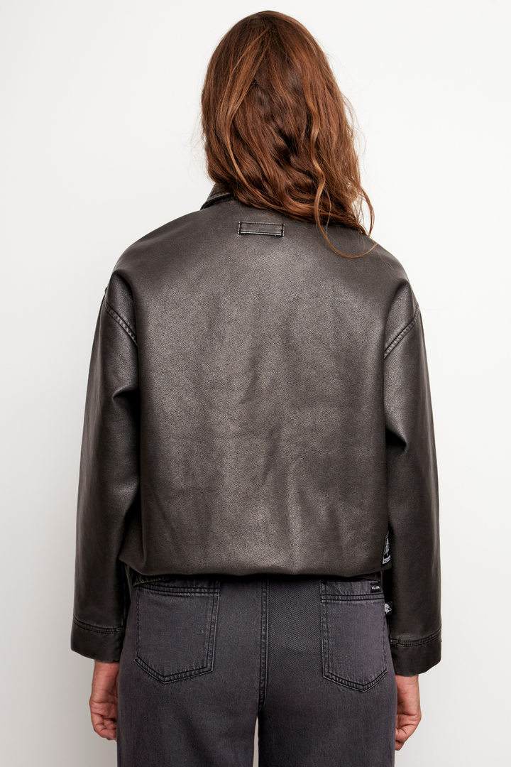 Chaqueta Saya Reciclada Negra Mujer