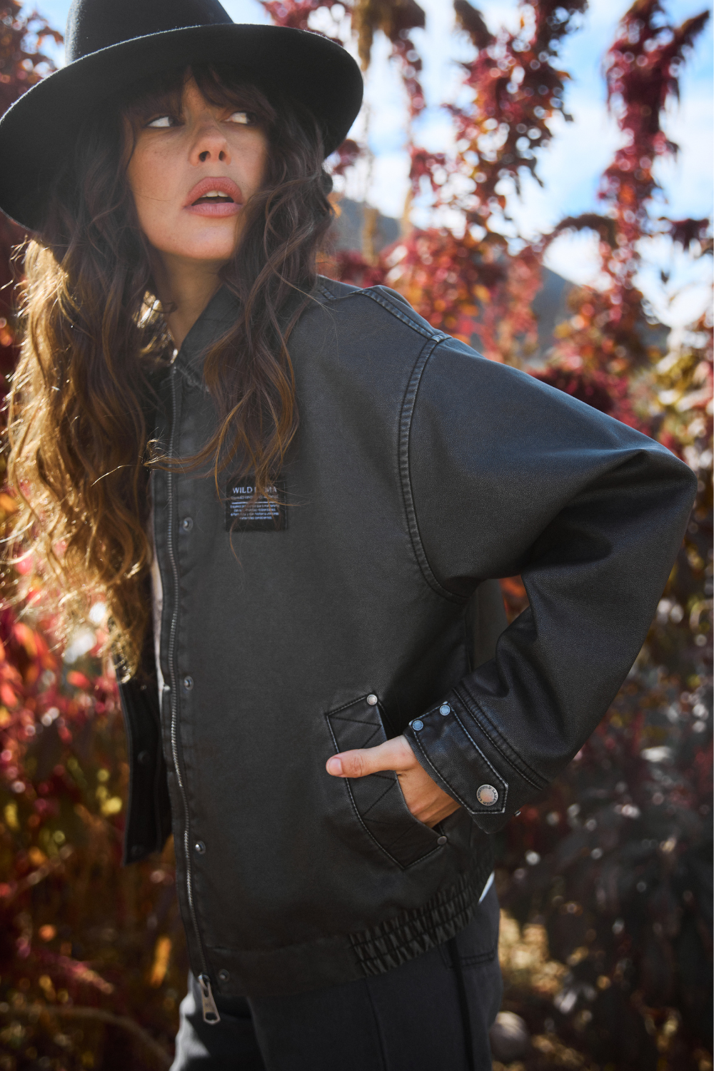 Chaqueta Saya Reciclada Negra Mujer
