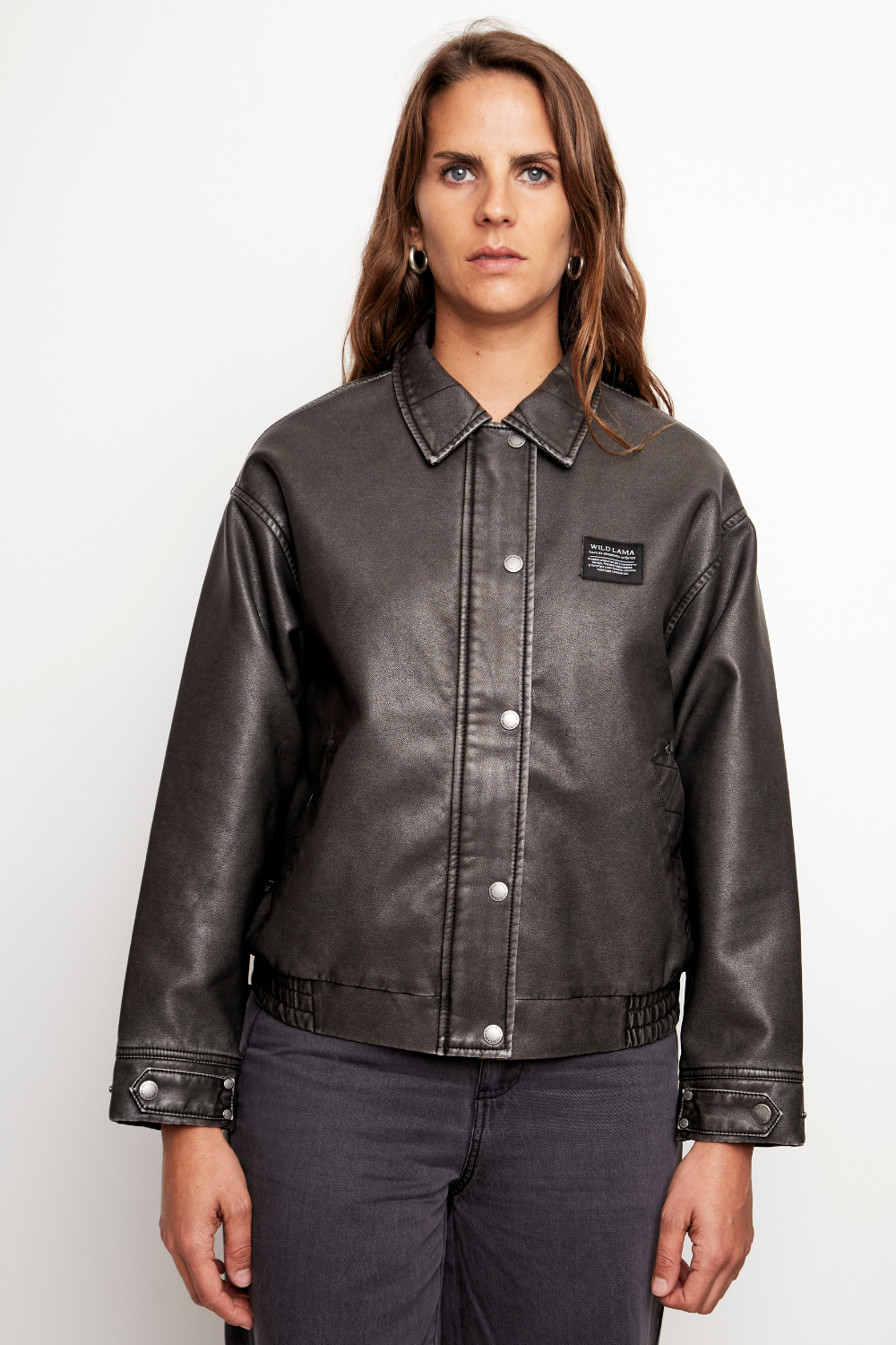 Chaqueta Saya Reciclada Negra Mujer