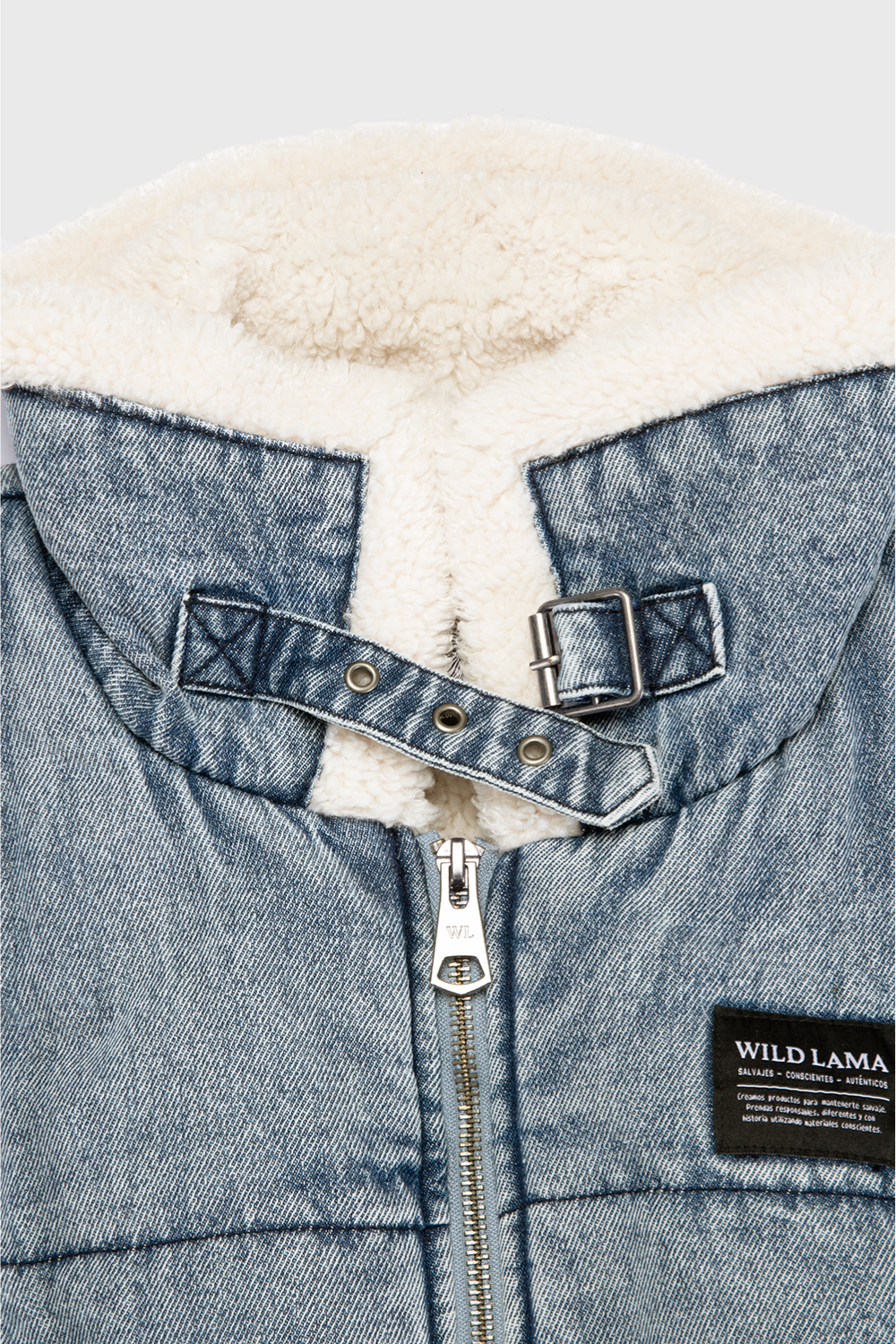 Chaqueta Sur Puffa Orgánica Denim Mujer