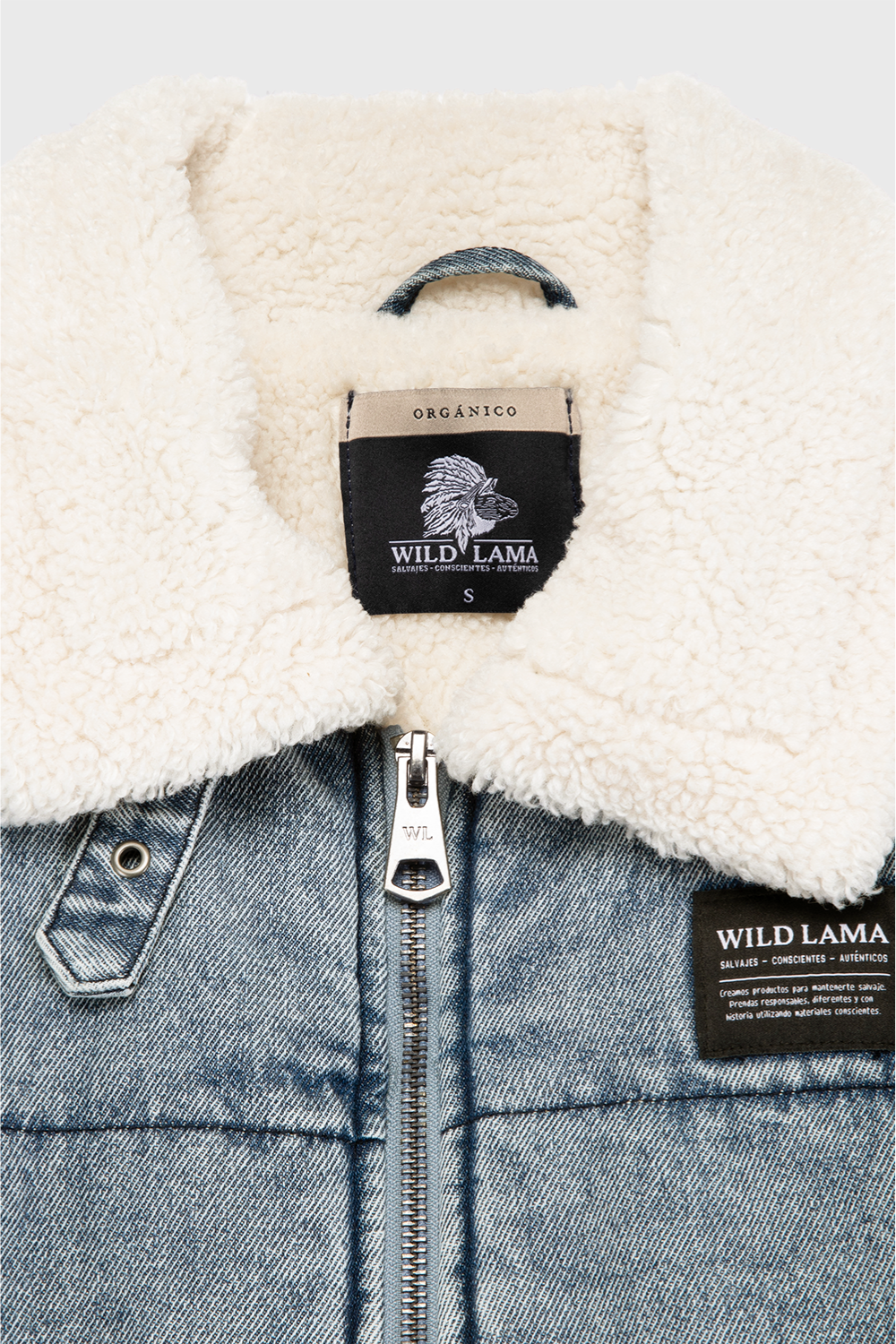 Chaqueta Sur Puffa Orgánica Denim Mujer