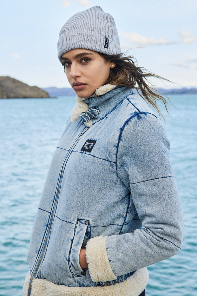 La Polar Mezclilla Chiporro Mujer AMERICANINO Chaqueta Jeans Forro