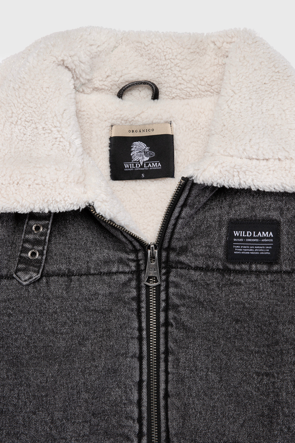 Chaqueta Sur Puffa Orgánica Negra Mujer