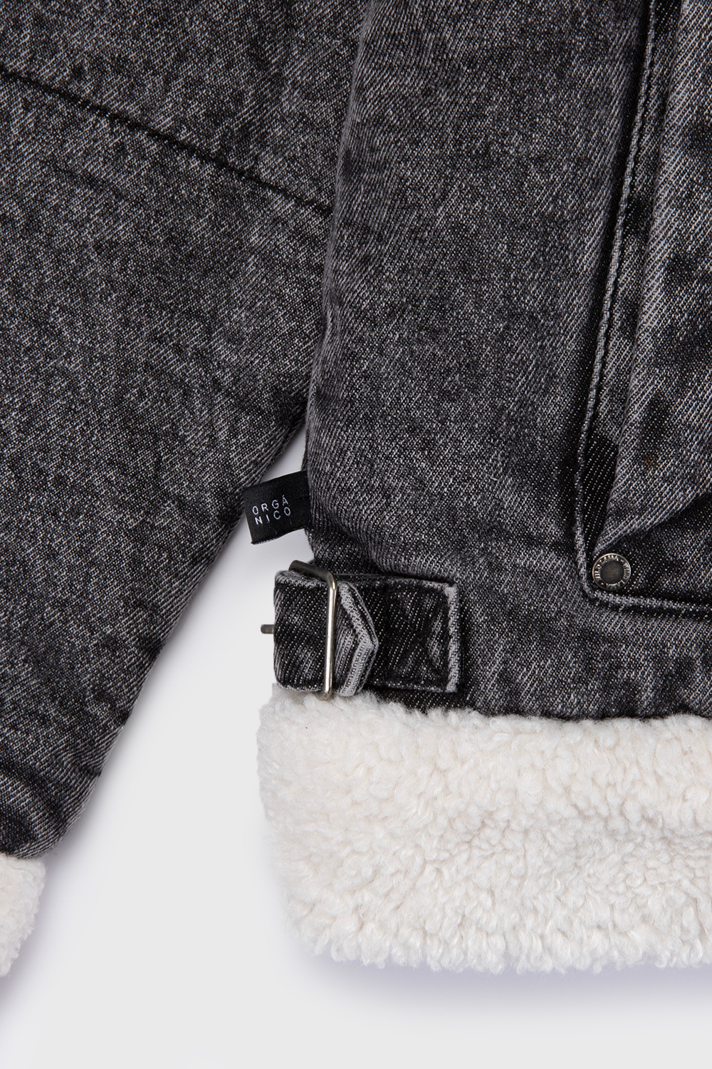 Chaqueta Sur Puffa Orgánica Negra Mujer