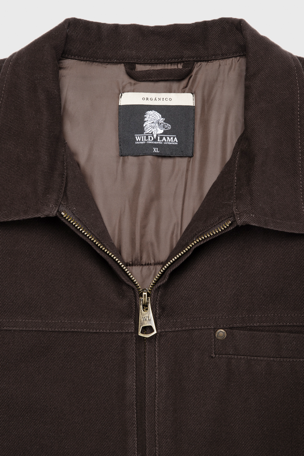 Chaqueta Sven Orgánica Café Hombre