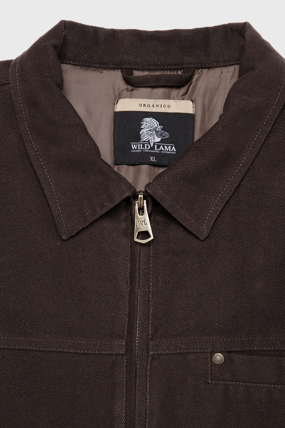 Chaqueta Sven Orgánica Café Hombre