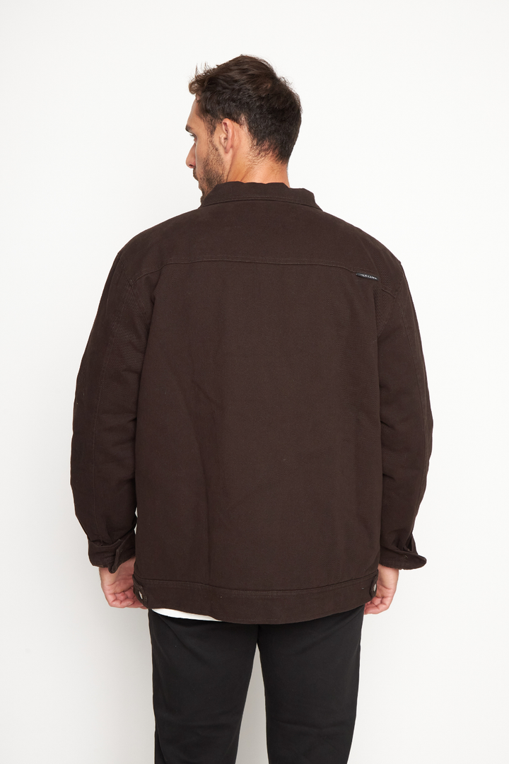 Chaqueta Sven Orgánica Café Hombre