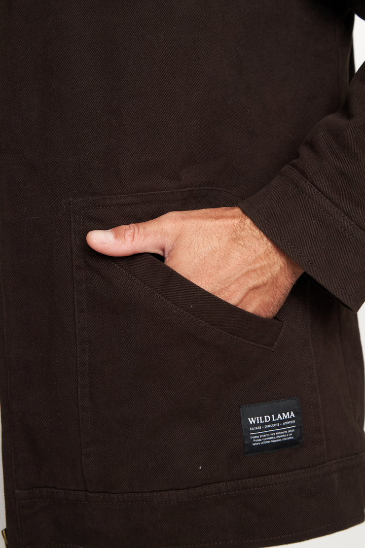 Chaqueta Sven Orgánica Café Hombre
