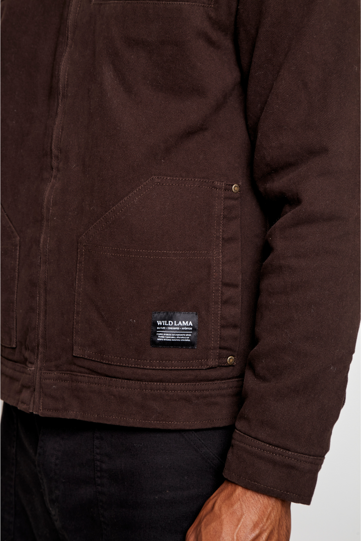 Chaqueta Sven Orgánica Café Hombre