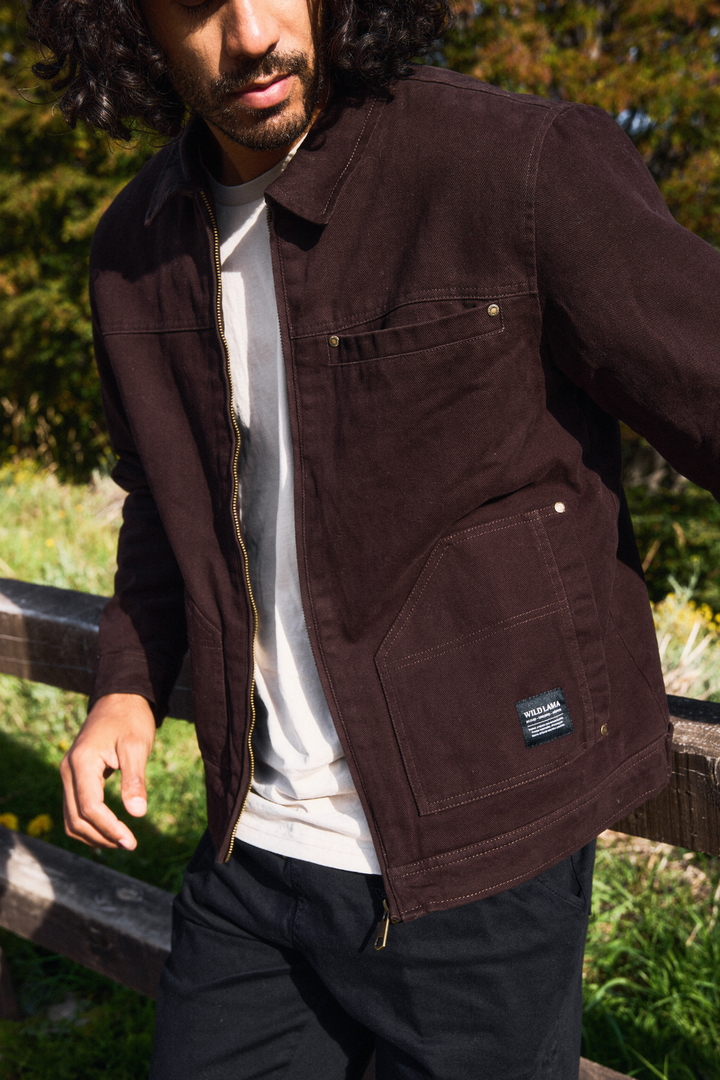 Chaqueta Sven Orgánica Café Hombre