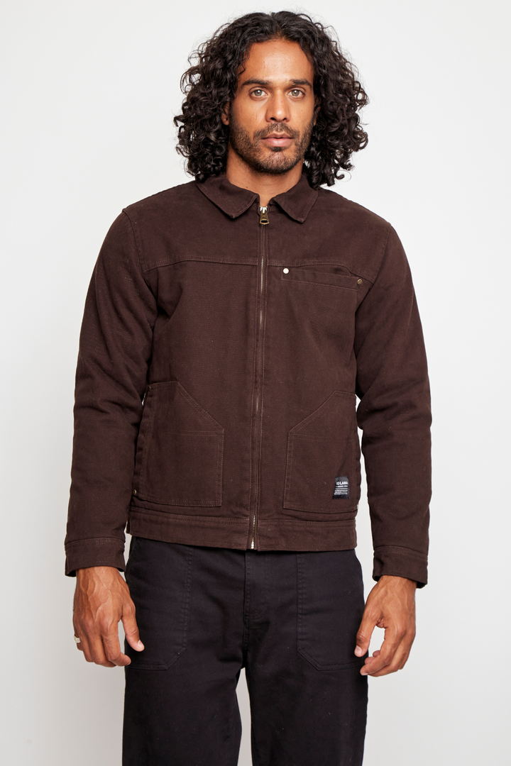 Chaqueta Sven Orgánica Café Hombre
