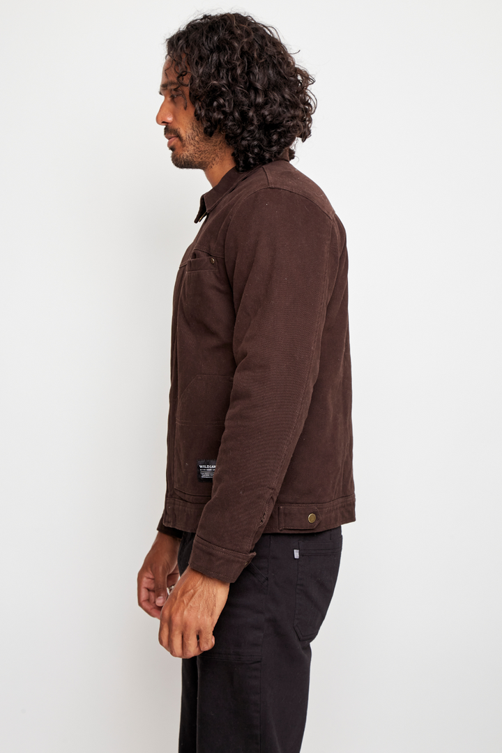 Chaqueta Sven Orgánica Café Hombre